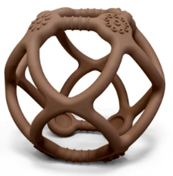 Ball Beißspielzeug aus Silikon mit taktilen Oberflächen