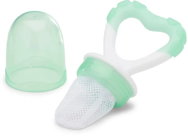 FLAVORILLO 2 in 1 Frucht-Schnuller und Beißspielzeug - grün