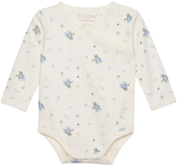 Wickelbody langarm - Ashley blau - 74