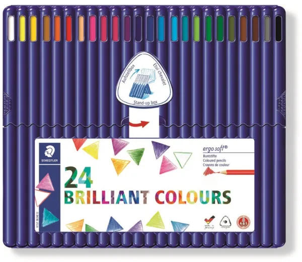 Farbstift Ergosoft ass (24)