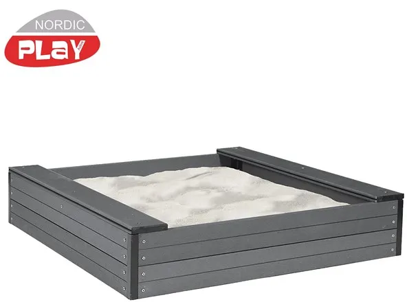 Nordic Play Sandkasten WPC 120 x 120 x 24 cm